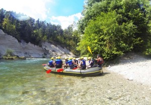 Rafting family tours in Slovenia