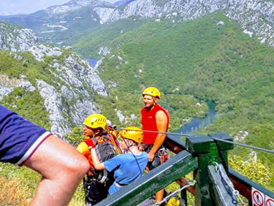 Book zip lining in Croatia for a family tour